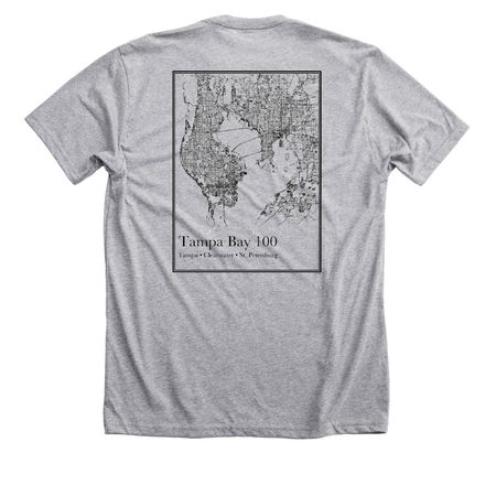 Tampa Bay 100, a Athletic Heather Premium Unisex Tee