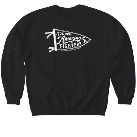 Childhood Cancer Awareness 2026 - OAF Shirts&nbsp;, a Black Softstyle Crewneck Sweatshirt