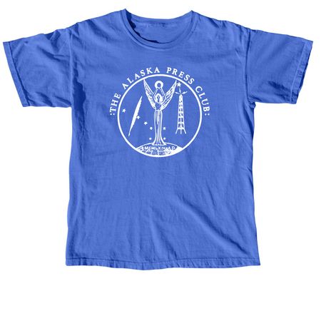 Logo Tee, a Flo Blue Comfort Colors Unisex Tee