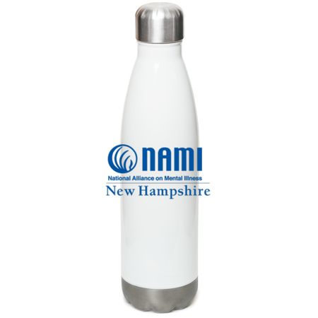 NAMI NH Water Bottle, a White Stainless Steel Water Bottle