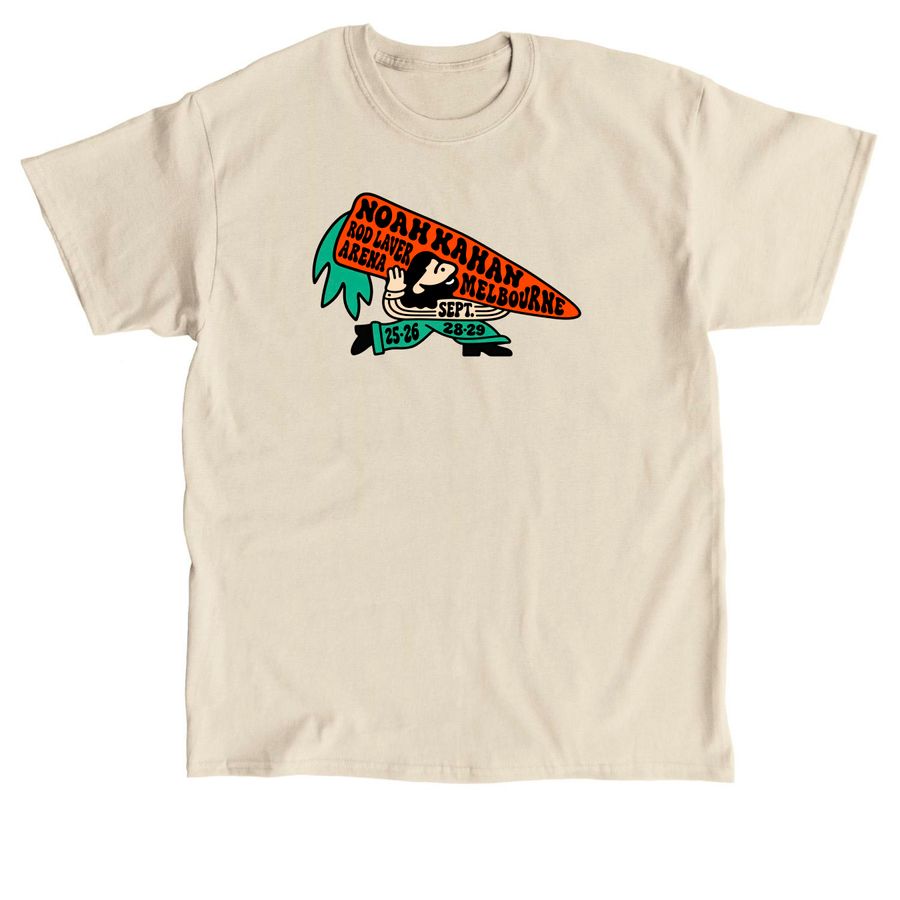 Noah Kahan Rod Laver Arena Melbourne Tee Vint, a Sand Classic Unisex Tee