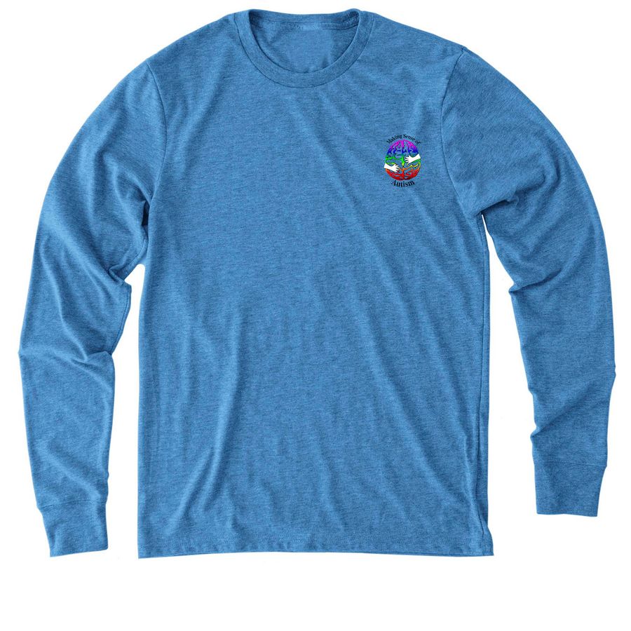 Baio Autism Foundation, a Azure Blue Allmade Eco Triblend Long Sleeve Tee