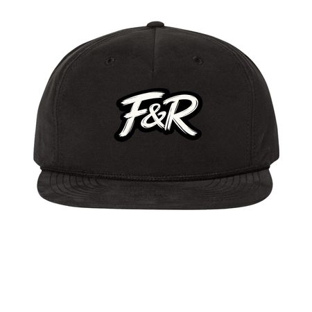 Fresh & Royal ?F&R? Signature Streetwear Hat, a Black Printed Umpqua Snapback Cap