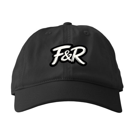 Fresh & Royal ?F&R? Signature Streetwear Hat, a Black Printed Eco Baseball Cap