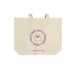 DYKE ABOUT TOWN, a Natural Cotton Canvas Tote Bag (back-view)