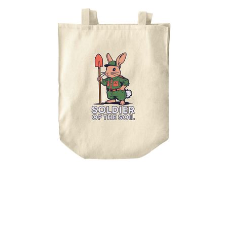 Soldiers of the Soil Tote!, a Natural Over-the-Shoulder Shopping Tote Bag