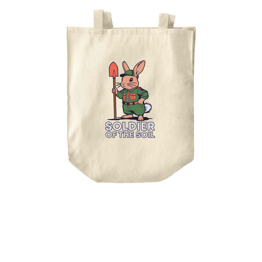 Soldiers of the Soil Tote!, a Natural Over-the-Shoulder Shopping Tote Bag