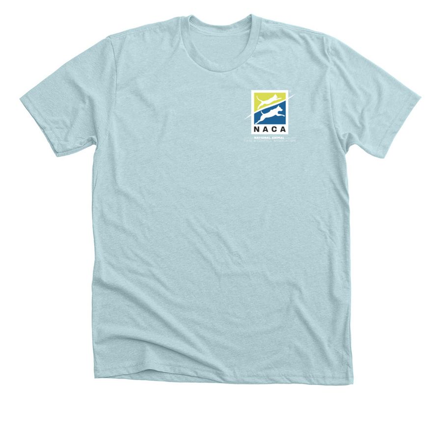 NACA Premium Tshirt, a Heather Ice Blue Premium Unisex Tee
