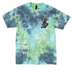 BROKEN BRAIN BONE, a Planet Earth Colorburst Crystal Tie Dye Tee (back-view)