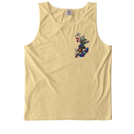 BROKEN BRAIN BONE, a Butter Comfort Colors Tank Top
