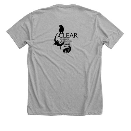It Came From CLEAR!, a Athletic Heather Premium Unisex Tee (back-view)