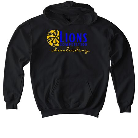 Elkhart Cheer - Competition ?26, a Black Softstyle Youth Pullover Hoodie