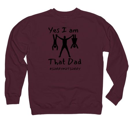 Father's Day, a Maroon Midweight Crewneck Sweatshirt