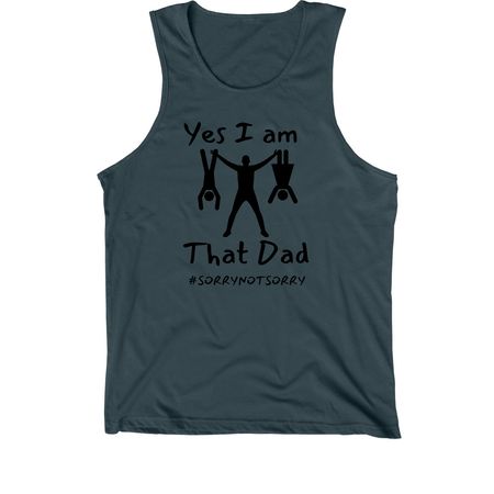 Father's Day, a Dark Grey Premium Cotton Tank