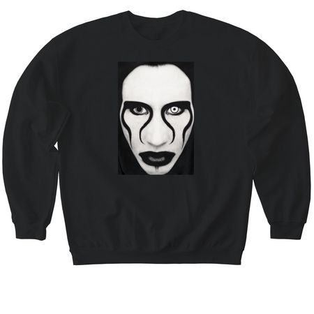 Omg, a Black Softstyle Crewneck Sweatshirt