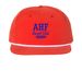 AHF Social Club Trucker Hat&nbsp;, a Red/ White Printed Umpqua Snapback Cap