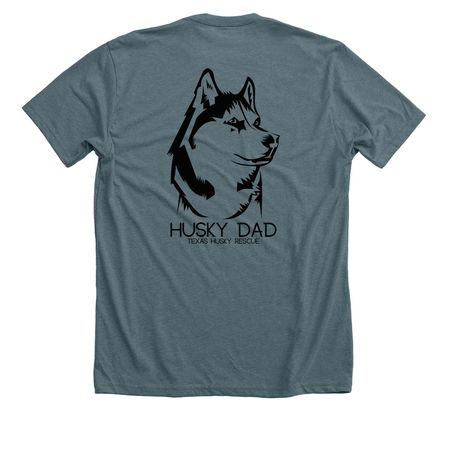 TXHR - Husky Dad, a Heather Slate Premium Unisex Tee