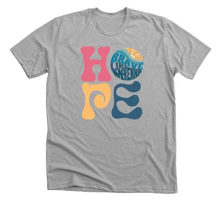 HOPE Design (Brave Like McKenna), a Athletic Heather Premium Unisex Tee