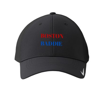 Boston Baddie Embroidered Hat&nbsp;, a Anthracite Printed Nike Dri-FIT Legacy Performance Cap
