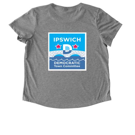 IDTC Tees, a Aluminum Grey Allmade Eco Triblend Women?s Scoop Neck Tee (back-view)