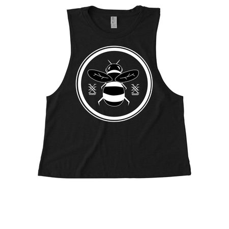 Unbleafable Clothing, a Deep Black Allmade Eco Triblend Women?s Muscle Tank