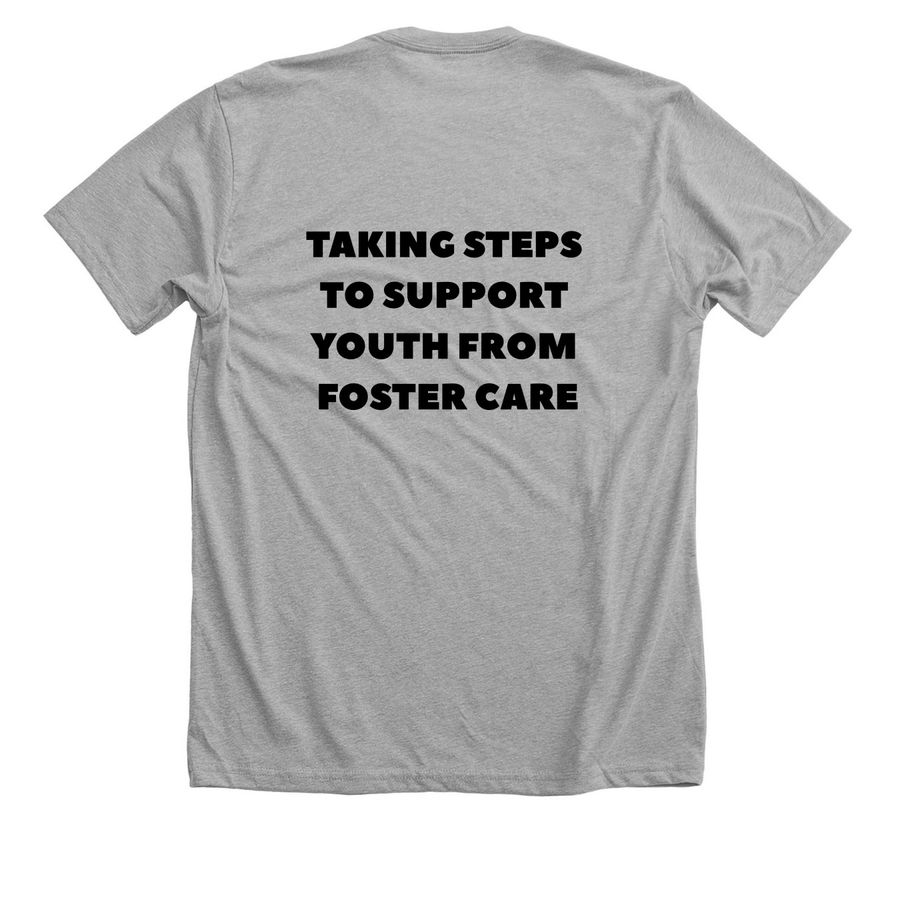 Cetera Shirts, a Athletic Heather Premium Unisex Tee (back-view)