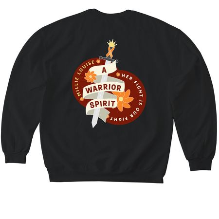 Team Millie: The Fight Against Leukemia, a Black Softstyle Crewneck Sweatshirt