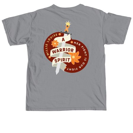 Team Millie: The Fight Against Leukemia, a Granite Comfort Colors Unisex Tee