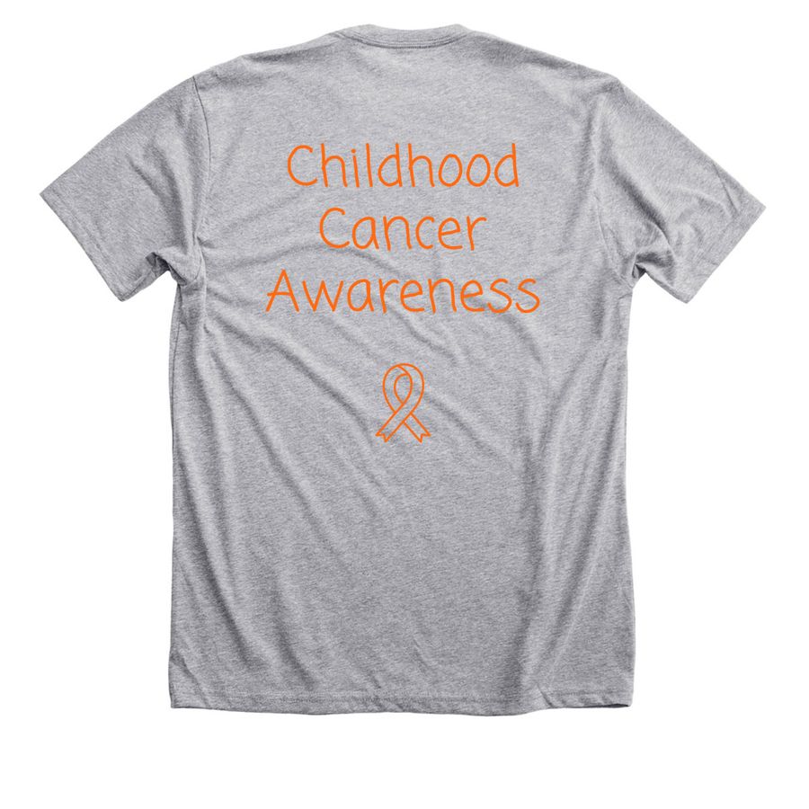 #CaitlinStrong, a Athletic Heather Premium Unisex Tee (back-view)