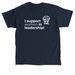 I Support Women, a Navy Classic Unisex Tee