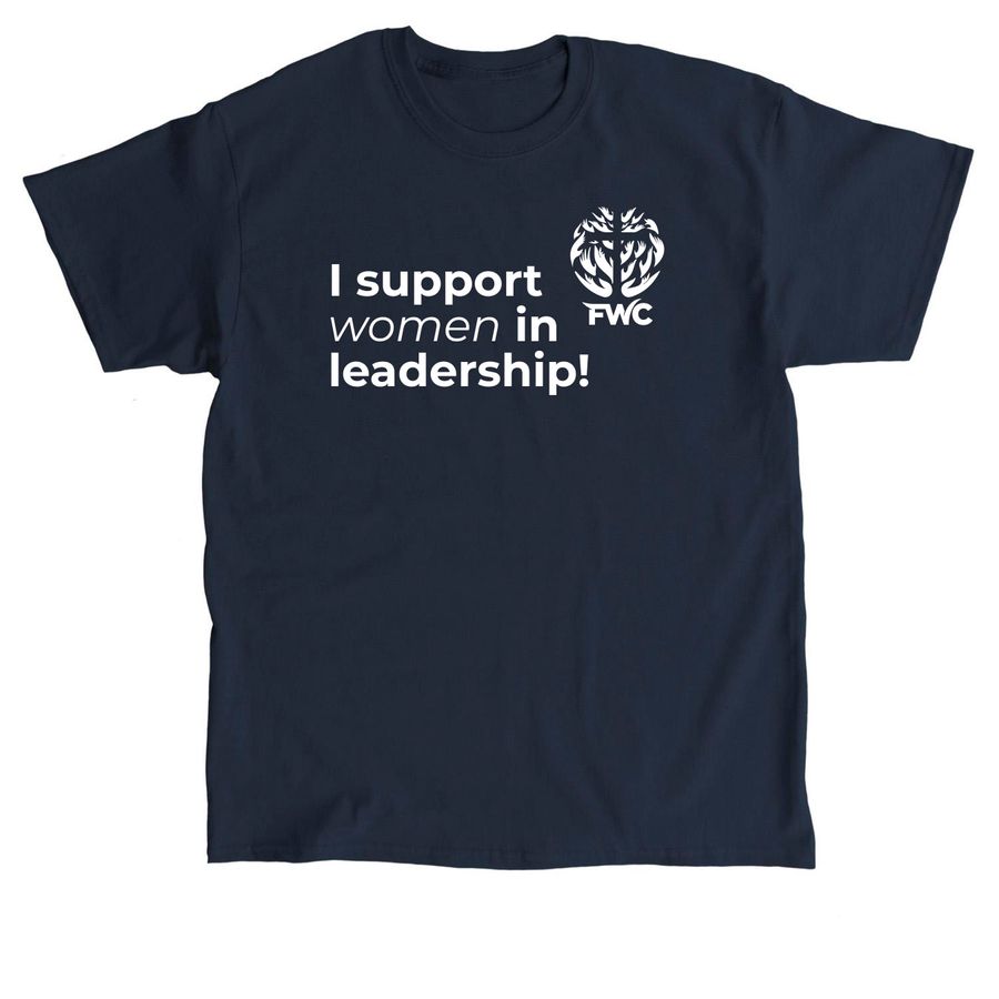 I Support Women, a Navy Classic Unisex Tee