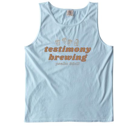 Testimony, a Chambray Comfort Colors Tank Top