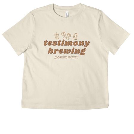 Testimony, a Natural Women's Heavyweight Tee