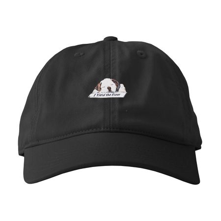 YMC Hat, a Black Printed Eco Baseball Cap