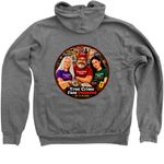 TCFU Team Pamela Zip Up Hoodies, a Deep Heather Zip Up Hoodie (back-view)