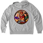 TCFU Team Pamela Zip Up Hoodies, a Granite Grey Heather Allmade Organic French Terry Zip Up Hoodie (back-view)