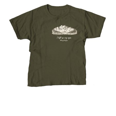 Hope For Ezra (Lift My Eyes), a Military Green Youth Unisex Tee
