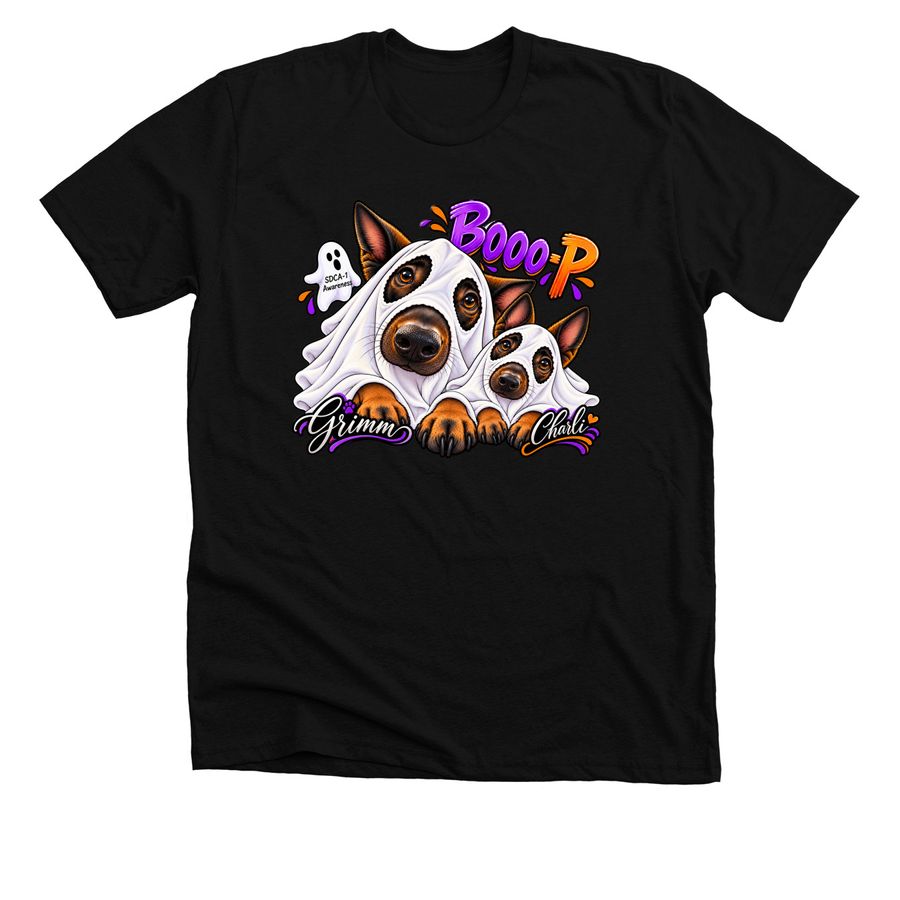 Spooooky Boo-p, a Solid Black Blend Premium Unisex Tee