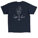 Hope is Alive., a Navy Classic Unisex Tee (back-view)