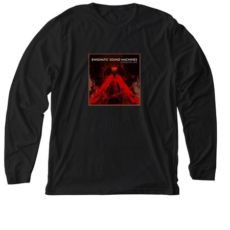 ESM Divided by one, a Solid Black Blend Premium Long Sleeve Tee