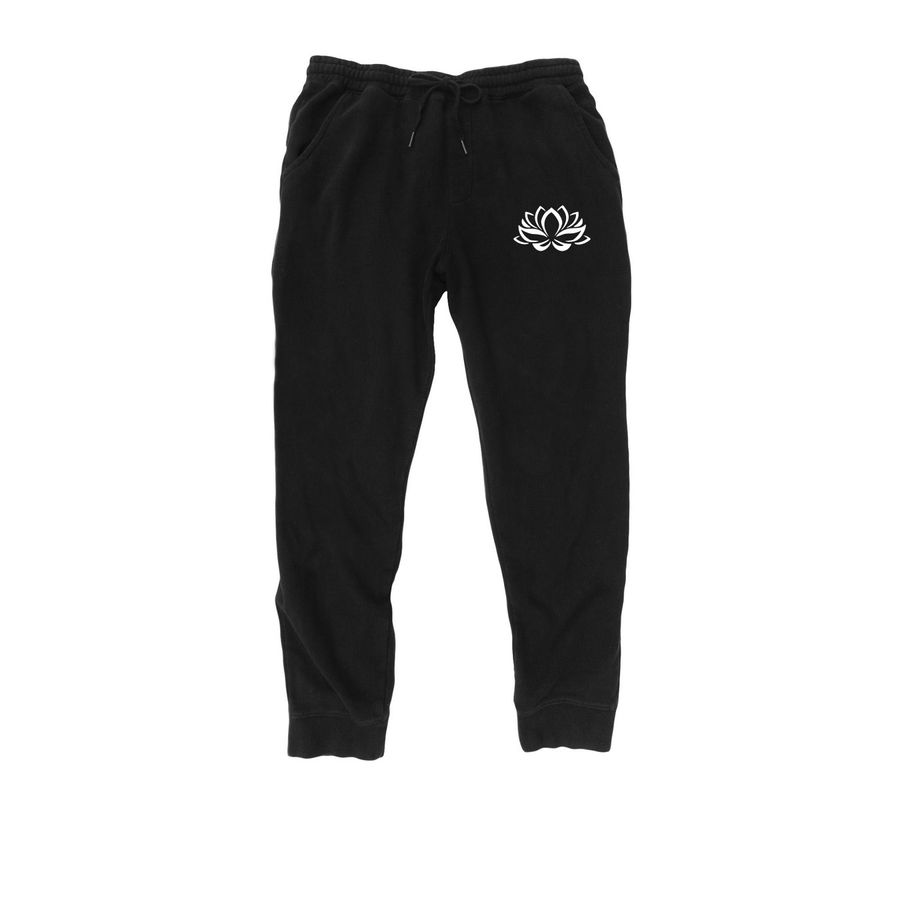 Bottoms, a Black Midweight Fleece Joggers