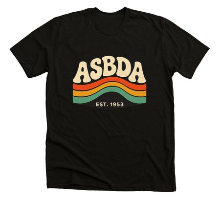 Retro Style, a Black Heather Premium Unisex Tee