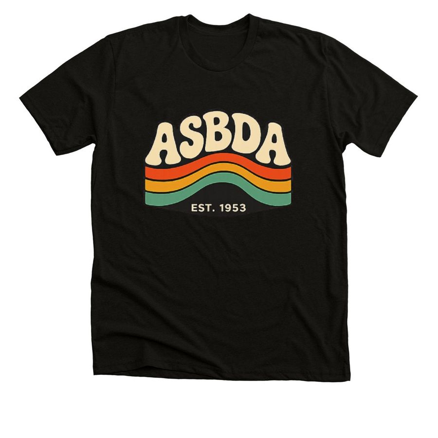 Retro Style, a Black Heather Premium Unisex Tee