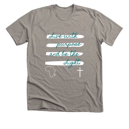 Live with Purpose, a Heather Stone Premium Unisex Tee