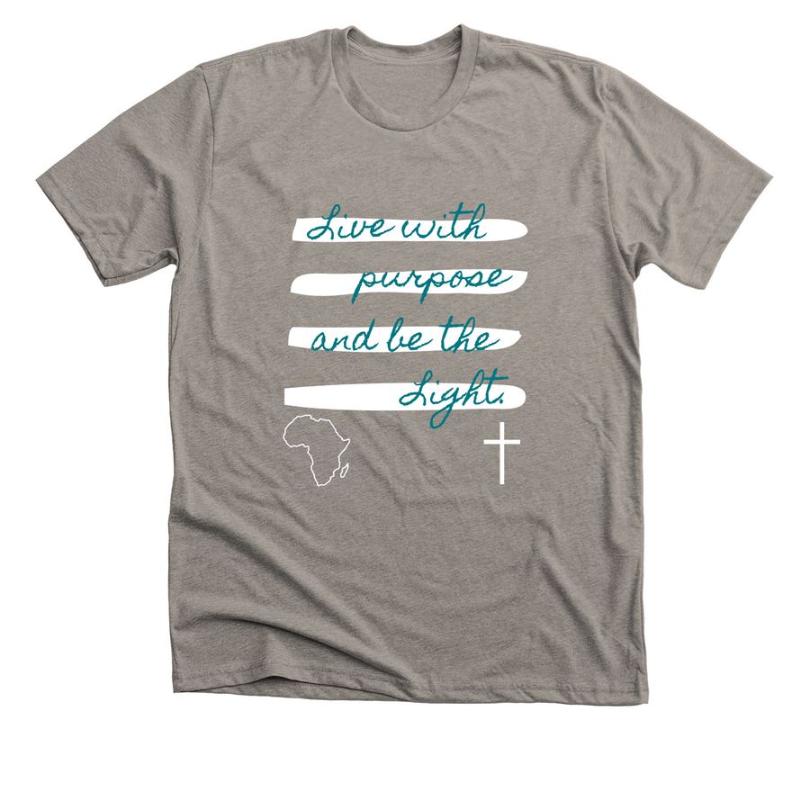Live with Purpose, a Heather Stone Premium Unisex Tee