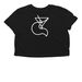 New! Cocktails For The Cunning!, a Black Women?s Flowy Cropped Tee (back-view)