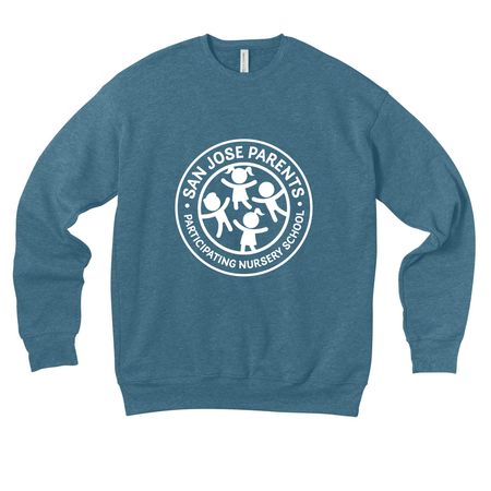Cozy and Cool, a Heather Deep Teal Premium Drop Shoulder Sweatshirt