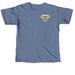 Young Eagle Volunteer - White Font, a Blue Jean Comfort Colors Unisex Tee
