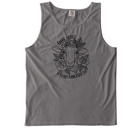 Sweet Rose, a Grey Comfort Colors Tank Top