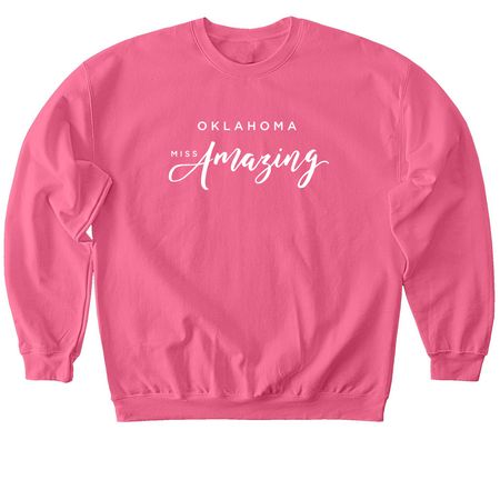 OK Logo&nbsp;, a Pink Lemonade Softstyle Crewneck Sweatshirt